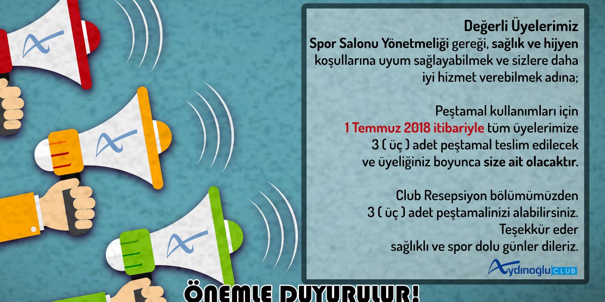 Peştamal Hakkında Duyuru!